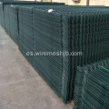 Paneles de valla de malla soldada con autógena del color verde revestido del PVC
